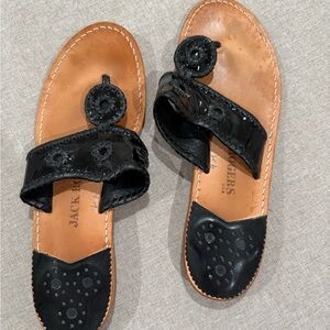 Jack Rogers Black and Tan Sandals